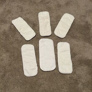 Lot of 6 Cloth diaper Microfiber Inserts